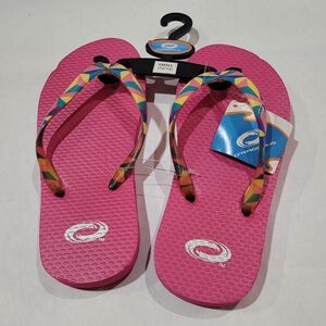 Girls Pink Foam Sandals Size S (12/13) by O'Rageous – Lightweight Summer Shoes
